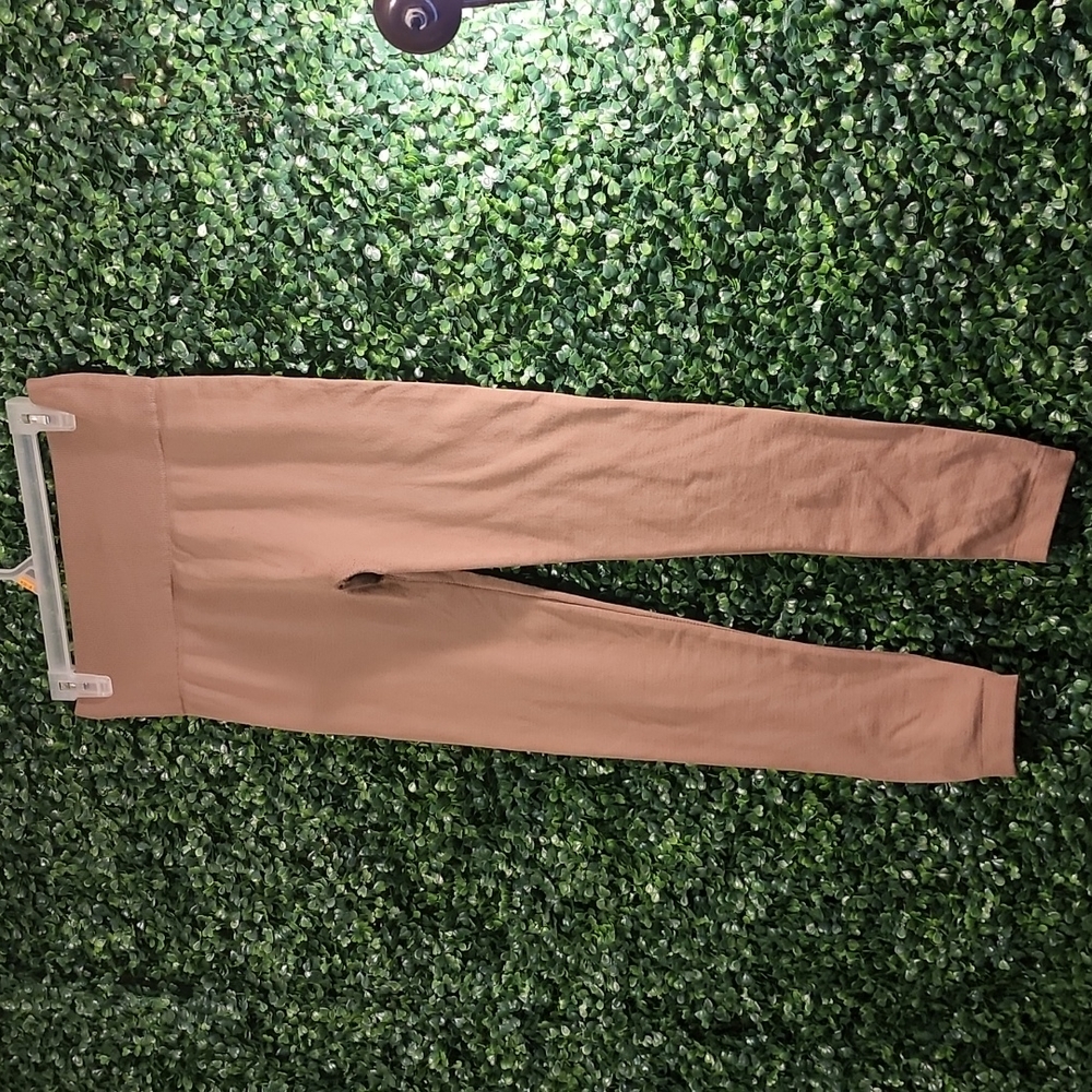 Tan fleece leggings